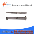 conical twin screw barrel for 100%Caco3 PVC pipe